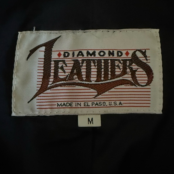 Diamond Leather vintage western wool jacket leather fringe trim beaded NFR - Picture 8 of 8